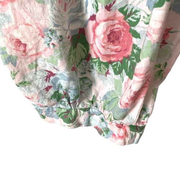 Vintage Allison Rose By Dragon Fly Cabbage Rose Lace Eyelet Romper size medium - Picture 3 of 10